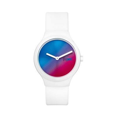 Unisex white 'Goa' blue sunray watch 2020109